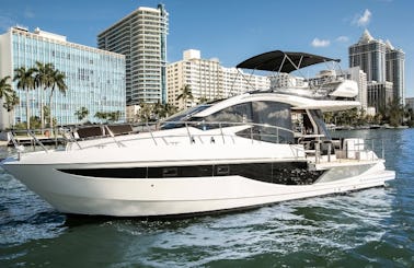 Galeon 470 Skydeck Motor Yacht Rental in Miami Beach, Florida