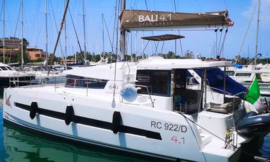 ''Negroni'' Bali 4.1 Sailing Catamaran Charter in Capo d'Orlando, Italy