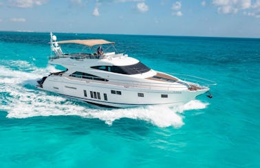 Luxury Deal! Fairline 70 Ft Yacht for Rent in Cancun, Mexico