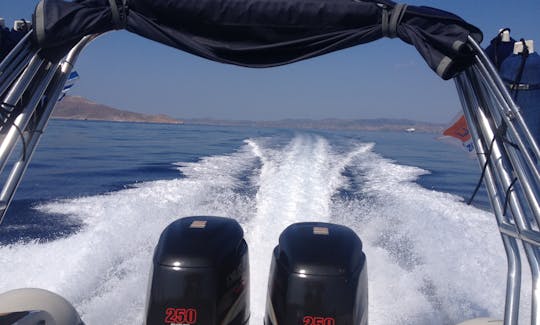 Rent 30' Capelli Tempest Rigid Inflatable Boat in Lavrio, Greece