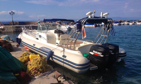 Rent 30' Capelli Tempest Rigid Inflatable Boat in Lavrio, Greece