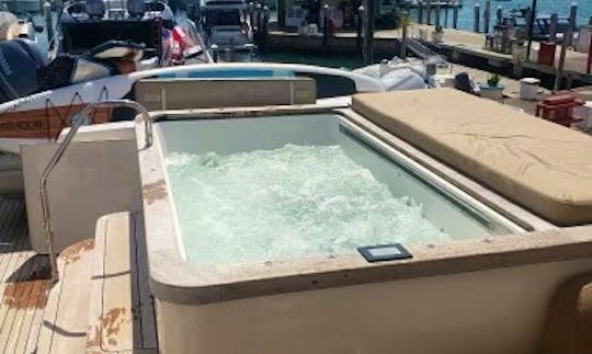 Luxury 85' Princess Yacht with Hot Tub in South Beach