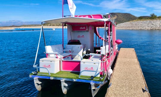 Barbie Party Boat Pontoon on Lake Pleasant! Perfect for groups of 8 people