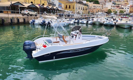 PRESTIGE 006 Deck Boat Rental in Castellammare, Italy
