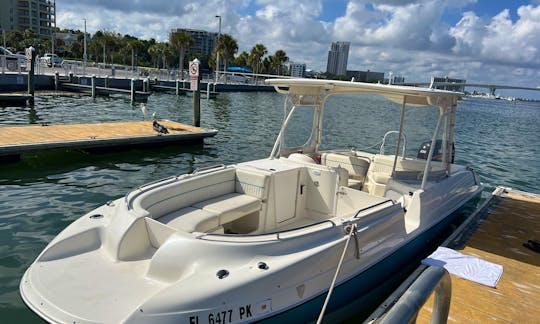 NOT YOUR TYPICAL PONTOON - 27ft Catamaran Deck Boat. Comfy and Spacious custom Bayliner Rendezvous
