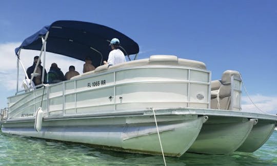 🍾 Barco flutuante de festa de 28 pés 🥳