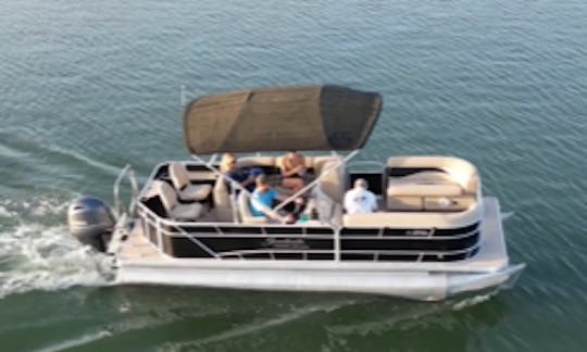 22 godets Godfrey Sweetwater Pontoon Island Hopper, essence incluse