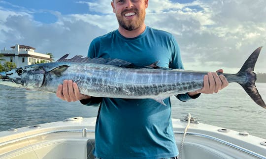 Great Wahoo caught right outside Ft Lauderdale inlet!