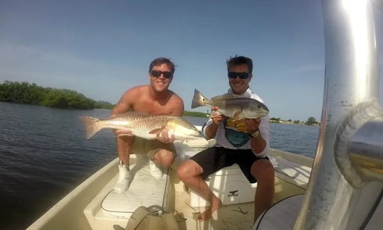 Viaje de pesca costera para 4 pescadores en Bradenton con el Capitán Alex