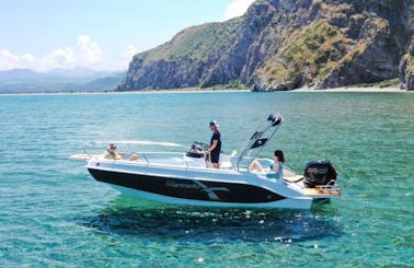 21ft Eden Deck Boat Rental in Skiathos, Greece