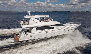 64' Luxury Horizon Sport Yacht Rental in Fort Myers Beach, Florida