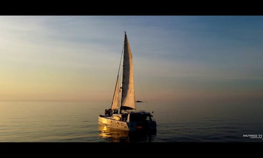 Sunset with Nautiness Catamaran