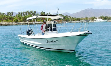 Bateau de pêche sportive Super Panga de 26 pieds pour une excursion de 3/4 jours