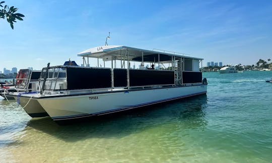  El mejor lugar para fiestas en el agua en el centro de Miami, 45 personas como máximo, con DJ Bar