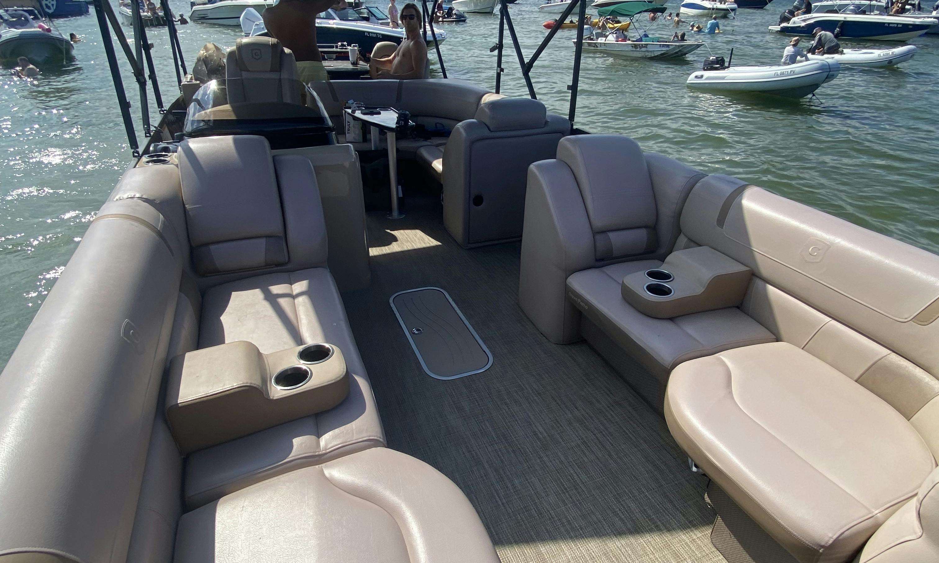 Aqua Patio Pontoon Ultimate Party Layout 27 ft GetMyBoat