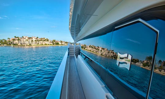 Ferretti 92’ 2019 Mega Yacht Departing from Miami