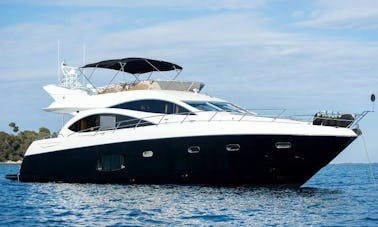 Yacht Sunseeker Manhattan de 75 pieds à Los Cabos.