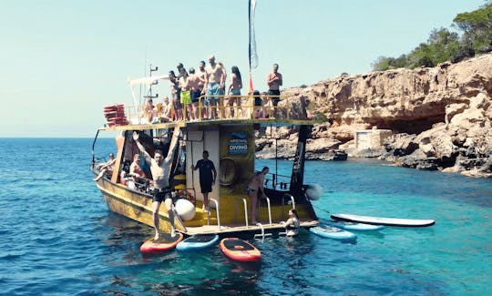 Boat for up to 41 pax in Sant Antoni de Portmany