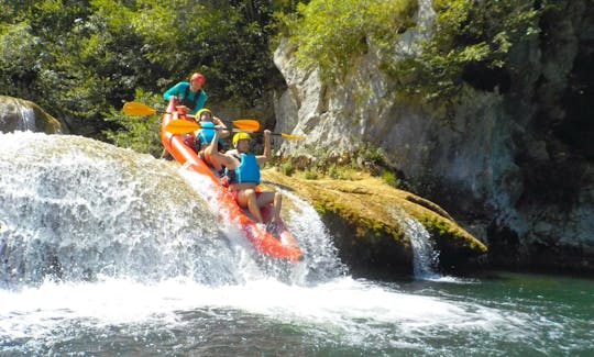 Kayaking on upper river Mreznica - Slunj, Croatia