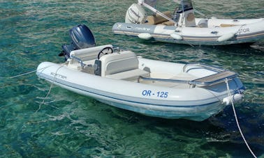 Scanner Cosmo 420 RIB A small boat with a lot of space…