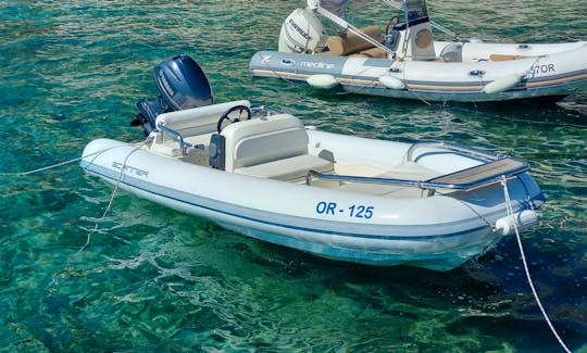 Scanner Cosmo 420 RIB A small boat with a lot of space…