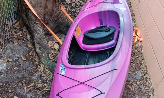 PINK & PURPLE sit in kayak- adult life jacket and paddle included