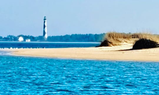 Get a close up view of Cape Lookout and the wild mustangs