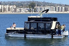Mission Bay's Largest Luxury Double Deck Pontoon Boat w/ Waterslide