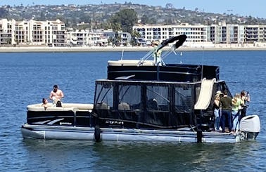 Mission Bay's Largest Luxury Double Deck Pontoon Boat w/ Waterslide