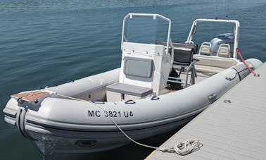 21' Rigid Inflatable Boat (R.I.B.) - Land anywhere servicing Penobscot Bay