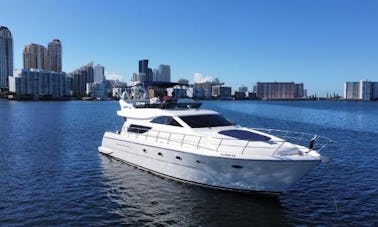 Luxury Party Yacht 60' Italian Uniesse Charter in Ft. Lauderdale & Miami