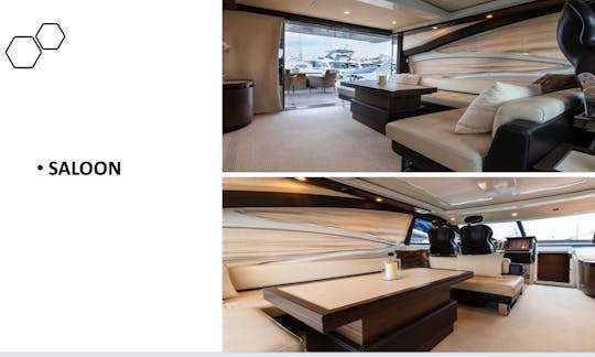 Alugue um luxuoso iate Azimut com capacidade para 6 pessoas WB39!