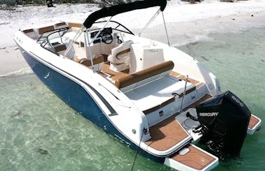 Beautiful NEW Bayliner DX2200 Boat, seats 12, 200hp engine, perfect for a day exploring AMI!