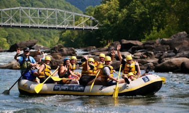 Rafting guidé en eau vive en Virginie-Occidentale