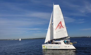 Enjoy Estonia with this Lagoon 421 Cruising Catamaran for 16 People