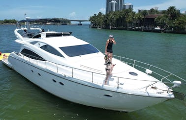 65' AICON🔰 Amazing Boat in Miami - 1-HOUR FREE  MONDAY-FRIDAY