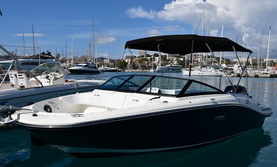 Descubra a Riviera Francesa com estilo e luxo! Reserve um novo Sea Ray Sport 2024