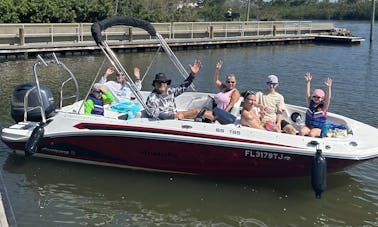 Barco con cubierta Hurricane Sport. Combustible gratuito para 9 pasajeros en St Augustine o Palm Coast