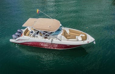 𝐋𝐮𝐱𝐮𝐫𝐲 Tuna Yacht 38FT for island hopping in Cartagena bolivar and Cholon Baru Islas del Rosario Tuna 38ft