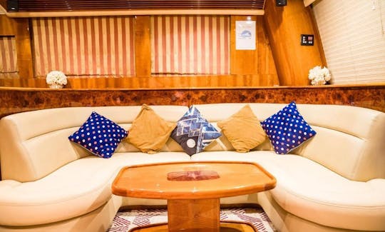 Charter the 55ft Gulf Craft Yacht in Dubai, UAE