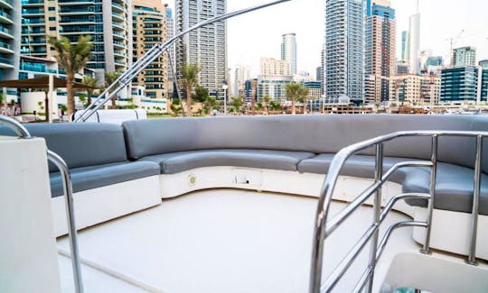 Charter the 55ft Gulf Craft Yacht in Dubai, UAE