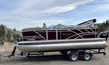 ¡Pontón Sylvan 2022 en alquiler en el lago Holter en Wolf Creek, Montana!