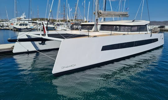 57ft SUPERNOVA A unique catamaran especially designed for luxurious day tours in Mykonos.