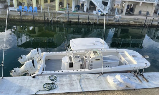 Extra wide hull paired with the wide front this boat has the space of a boat 3-6 feet larger