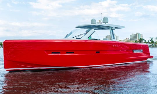 Sexiest Boat in South Florida Waters! 48' Fjord Open Yacht Swim Ramp Boat Tender