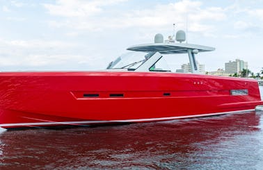 Sexiest Boat in South Florida Waters! 48' Fjord Open Yacht Swim Ramp Boat Tender
