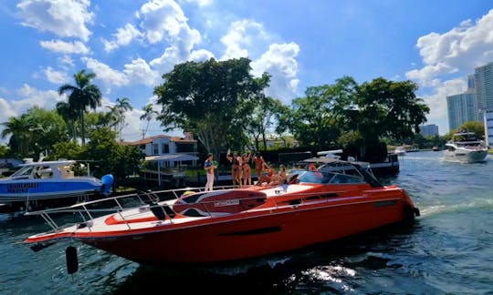 Custom Red Party Yacht for Celebration & Family Outings!