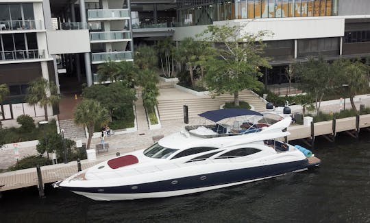 80' Sunseeker Power Mega Yacht The madness of Miami, live it now!