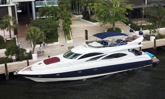 80' Sunseeker Power Mega Yacht The madness of Miami, live it now!