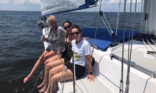 43 foot Captained Catalina Sailing Yacht Located In Rock Hall, Maryland